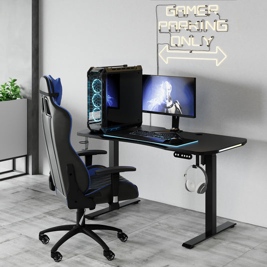 Gamer Desk 120X60 CM (Svart/Svart)